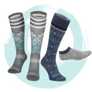 Ski-Socken Bundle zusammengestellt aus verschiedenen Sockwell-Socken mit Merinowolle