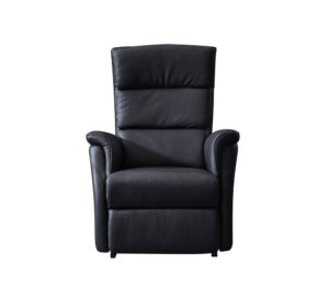 Eringer-Relaxsessel mit Aufstehfunktion aus Rindsleder in der Farbe schwarz